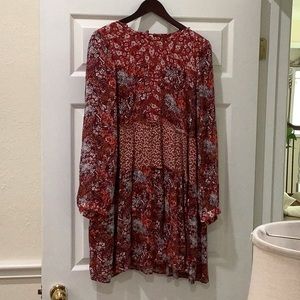 Maeve by Anthropologie Esther Floral Tiered Dress Size S